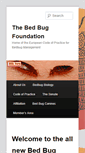 Mobile Screenshot of bedbugfoundation.org