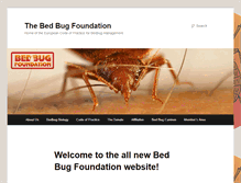 Tablet Screenshot of bedbugfoundation.org